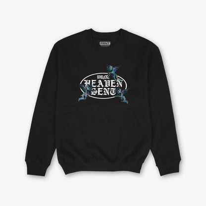 Heaven Sent 3.0 Blue Front Print And Back Print Sweatshirt