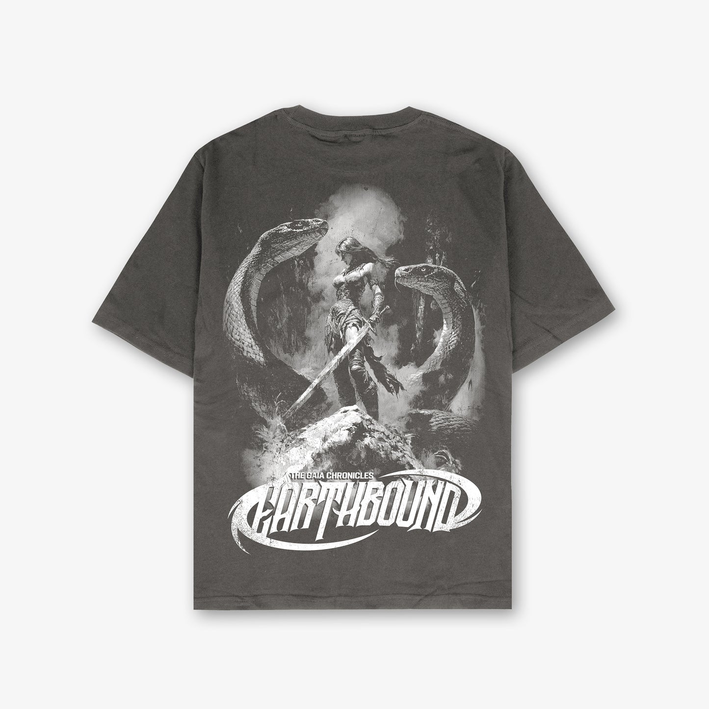 Earthbound Roots Front Print And Back Print Washed T-Shirt