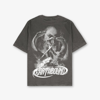 Earthbound Roots Front Print And Back Print Washed T-Shirt