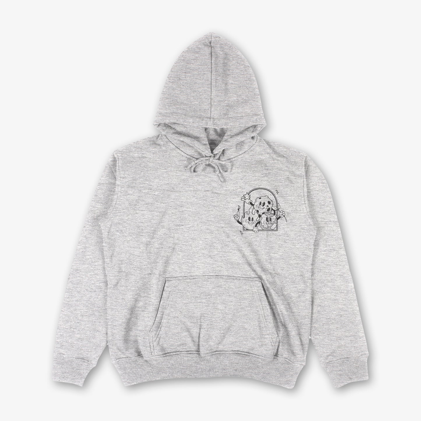 Know Your Signs Grey Front Print And Back Print Hood