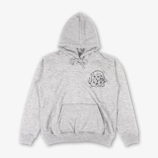 Know Your Signs Grey Front Print And Back Print Hood
