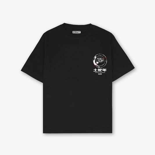Cny Front Print And Back Print Oversized T-Shirt