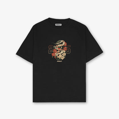 Year of The Snake Front Print And Back Print Oversized T-Shirt