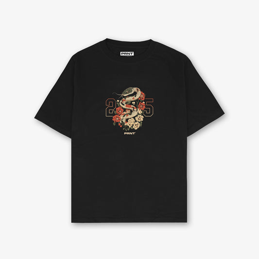 Year of The Snake Front Print And Back Print Oversized T-Shirt