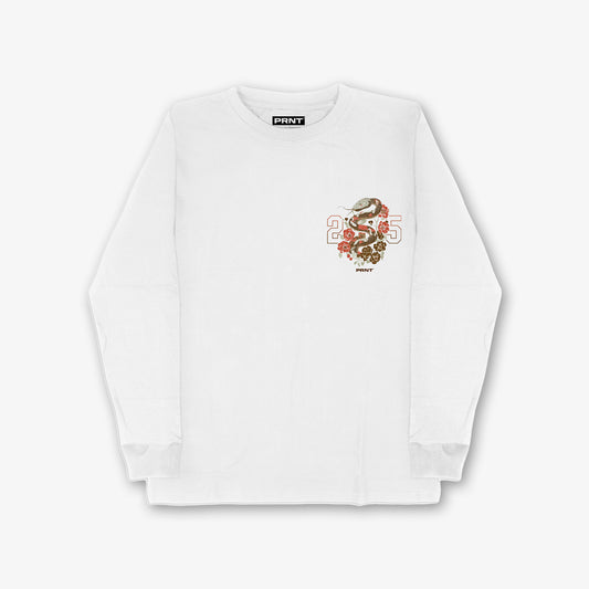 Year Of The Snake White Front Print And Back Print