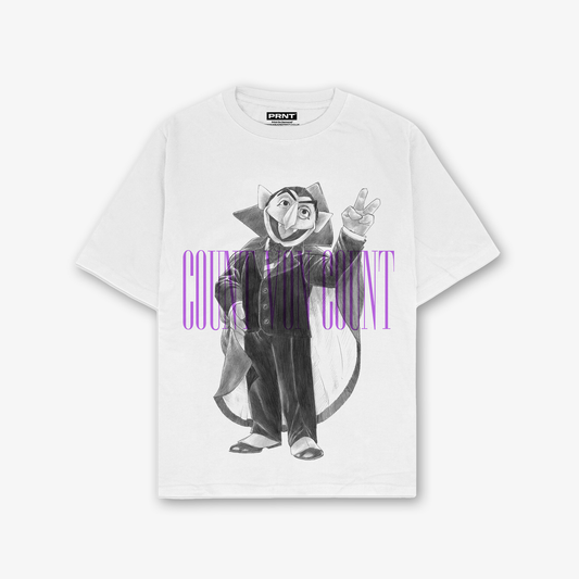Count Von Count Sketch T-Shirt In White