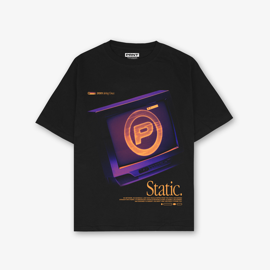 Static T-Shirt In Black