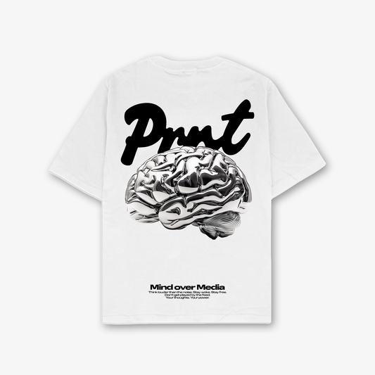 Mind Over Media T-Shirt In White