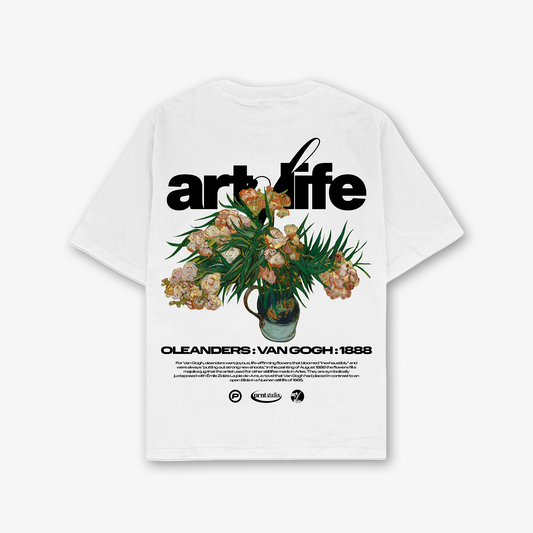 Van Gogh Orleanders Oversized T-Shirt In White