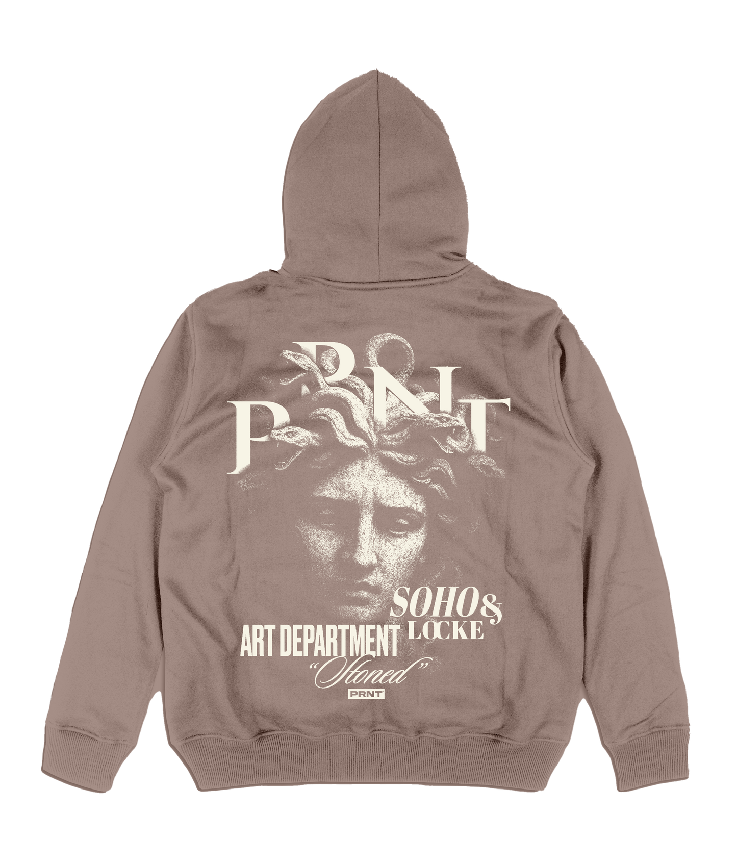 Medusa Brown Relaxed Hoody