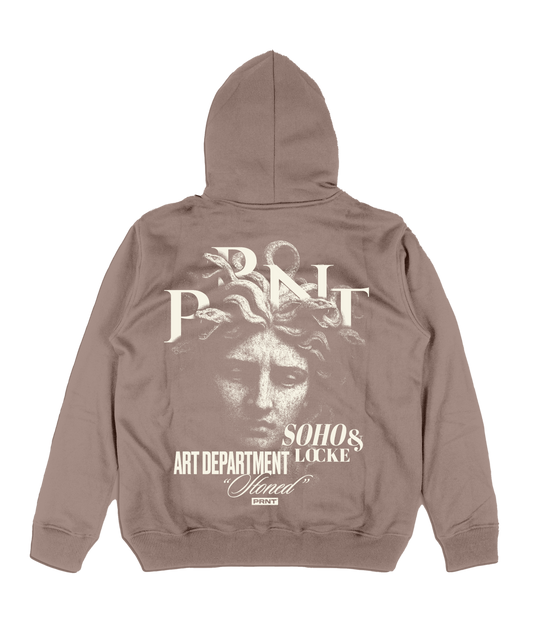 Medusa Brown Relaxed Hoody