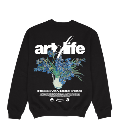 Van Gogh Irises Sweatshirt