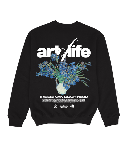 Van Gogh Irises Sweatshirt