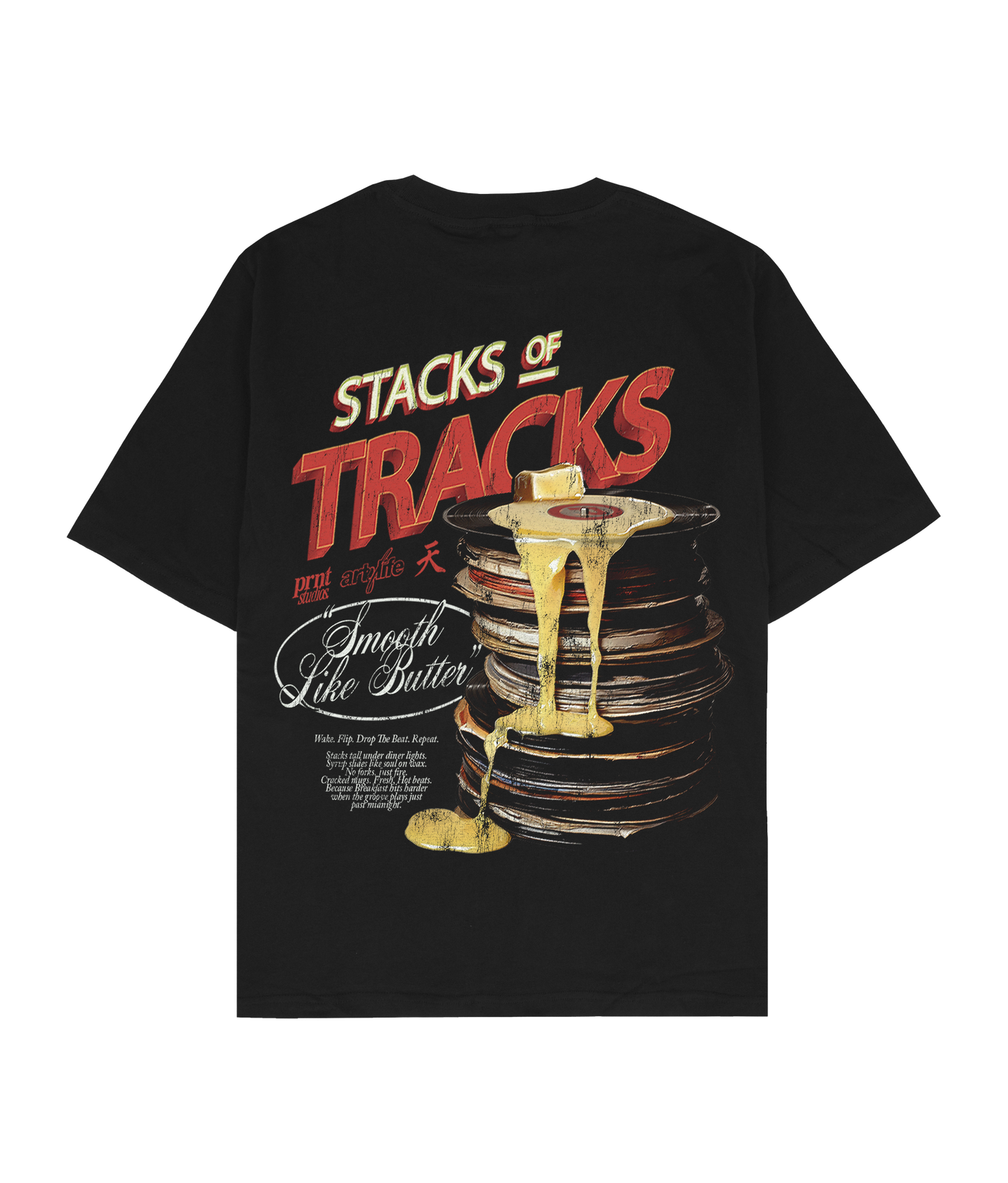 Stacks Of Tracks Oversized T-Shirt