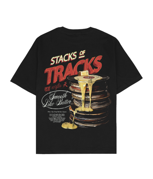 Stacks Of Tracks Oversized T-Shirt