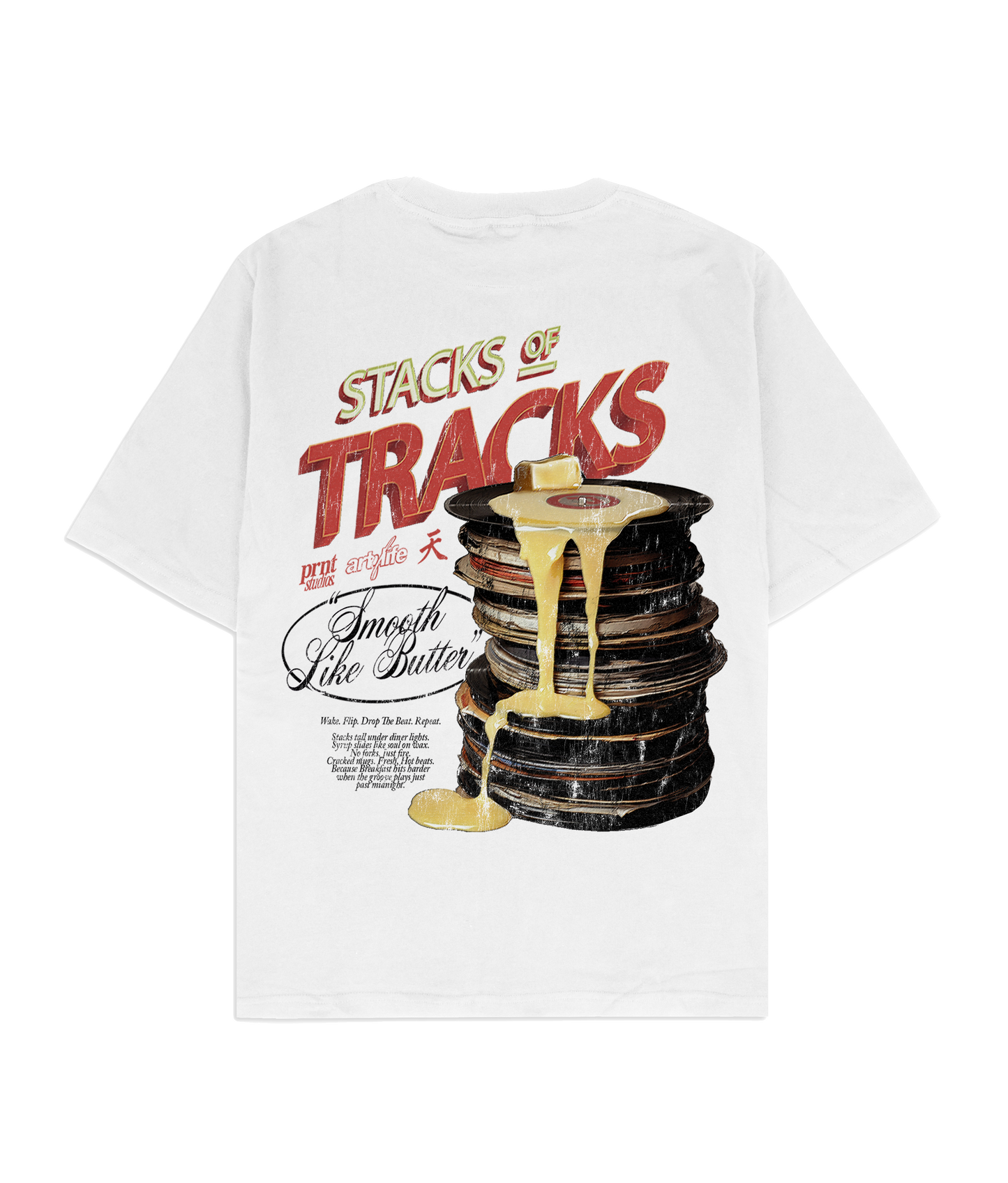 Stacks Of Tracks Oversized T-Shirt