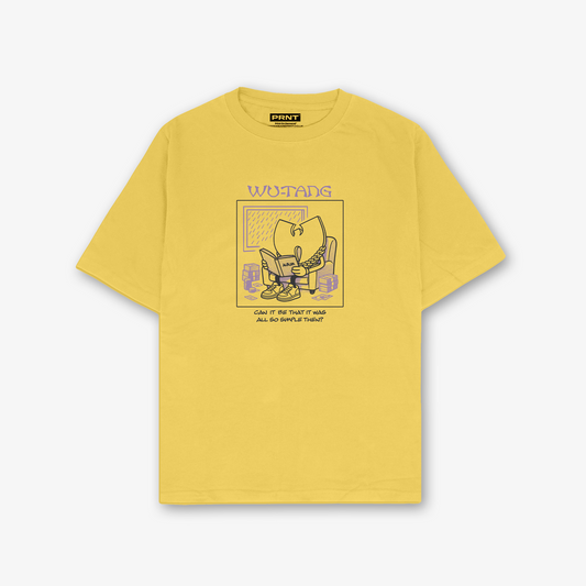 Wu-Tang Simple Cartoon Relaxed Fit T-Shirt